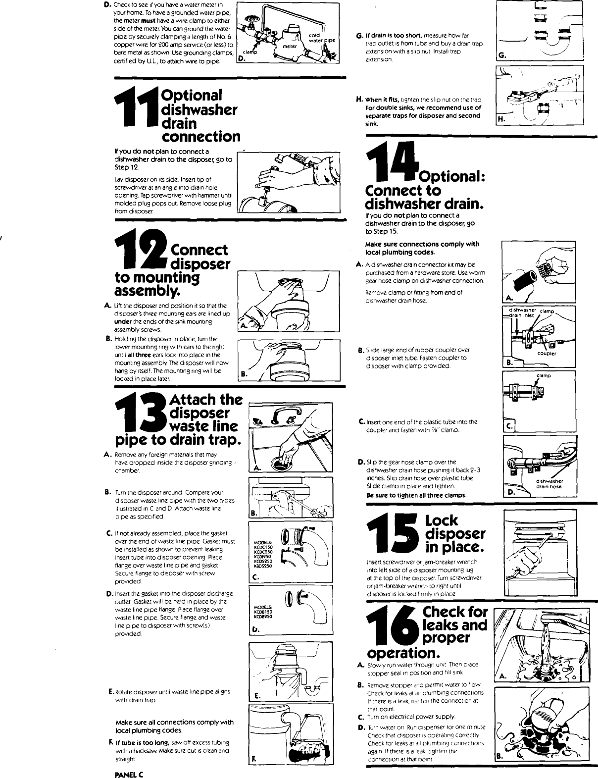 Page 4 of 5 - KITCHENAID  Garbage Disposal Manual L0912158