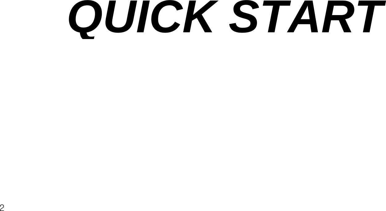 QUICK START2