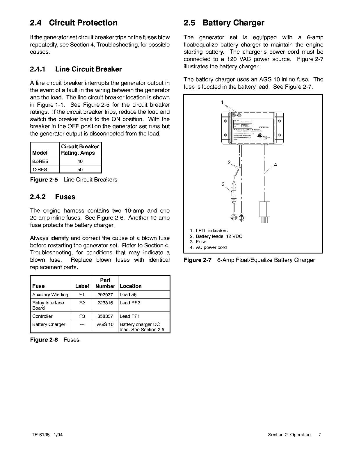 KOHLER Generator Manual L0402312