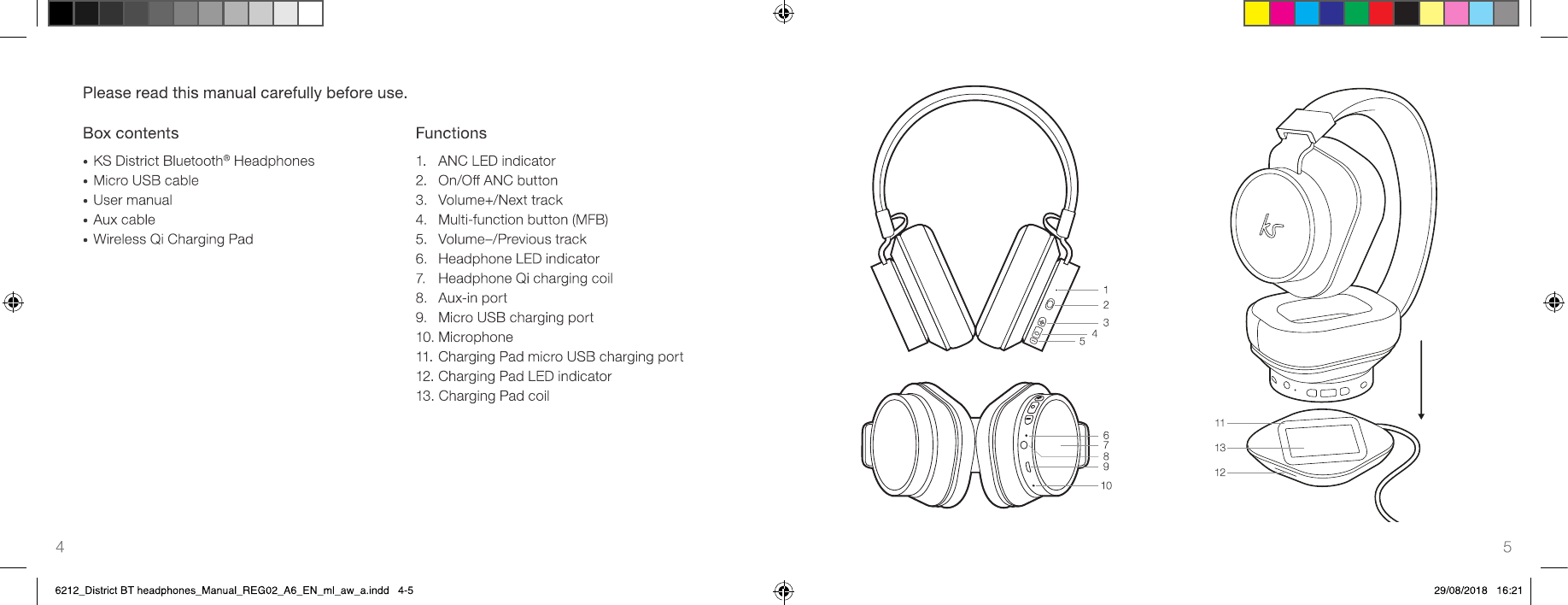 Page 3 of KONDOR KSDISBK Kitsound District Qi Charge Headphone User Manual 