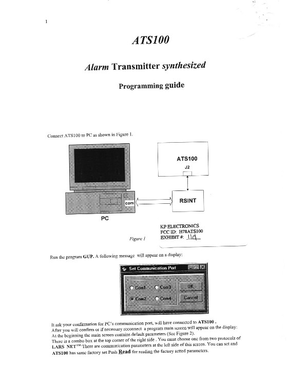 VHF Alarm Transmitter User Manual