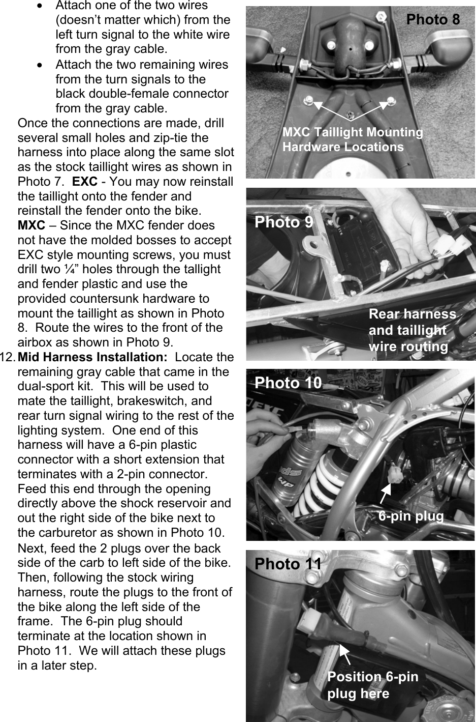 Page 4 of 10 - KTM DUAL SPORT KIT INSTALLATION MANUAL ’04 450/525 EXC User  To The 64e55f66-ff78-40ba-8caf-111fc89670b0
