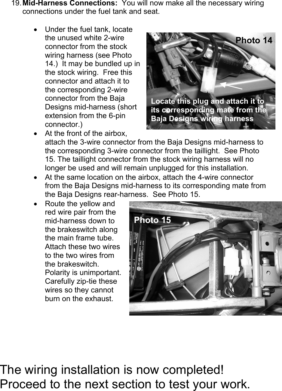 Page 7 of 10 - KTM DUAL SPORT KIT INSTALLATION MANUAL ’04 450/525 EXC User  To The 64e55f66-ff78-40ba-8caf-111fc89670b0