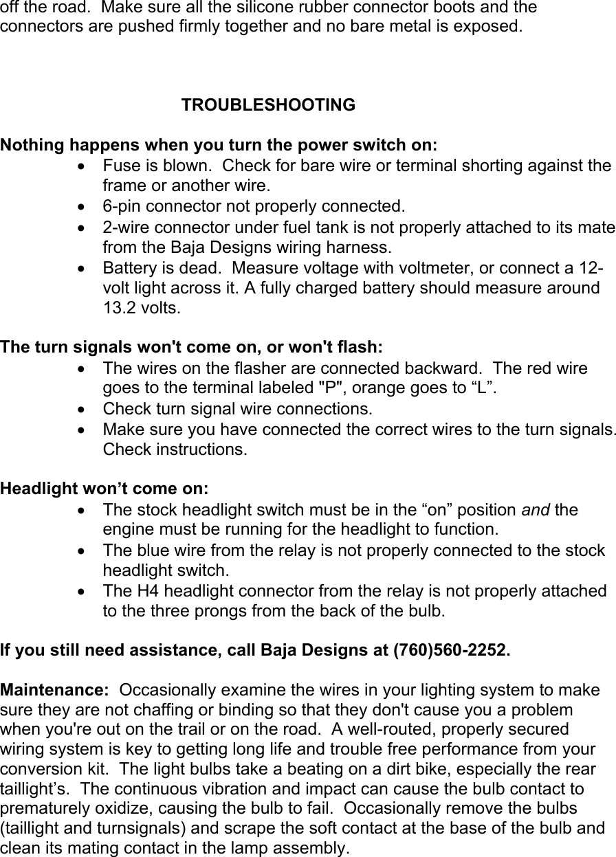 Page 9 of 10 - KTM DUAL SPORT KIT INSTALLATION MANUAL ’04 450/525 EXC User  To The 64e55f66-ff78-40ba-8caf-111fc89670b0
