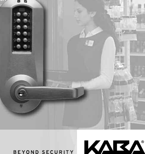 Kaba Access Operations Manual E Plex Electronic Pushbutton Lock 5000 ...