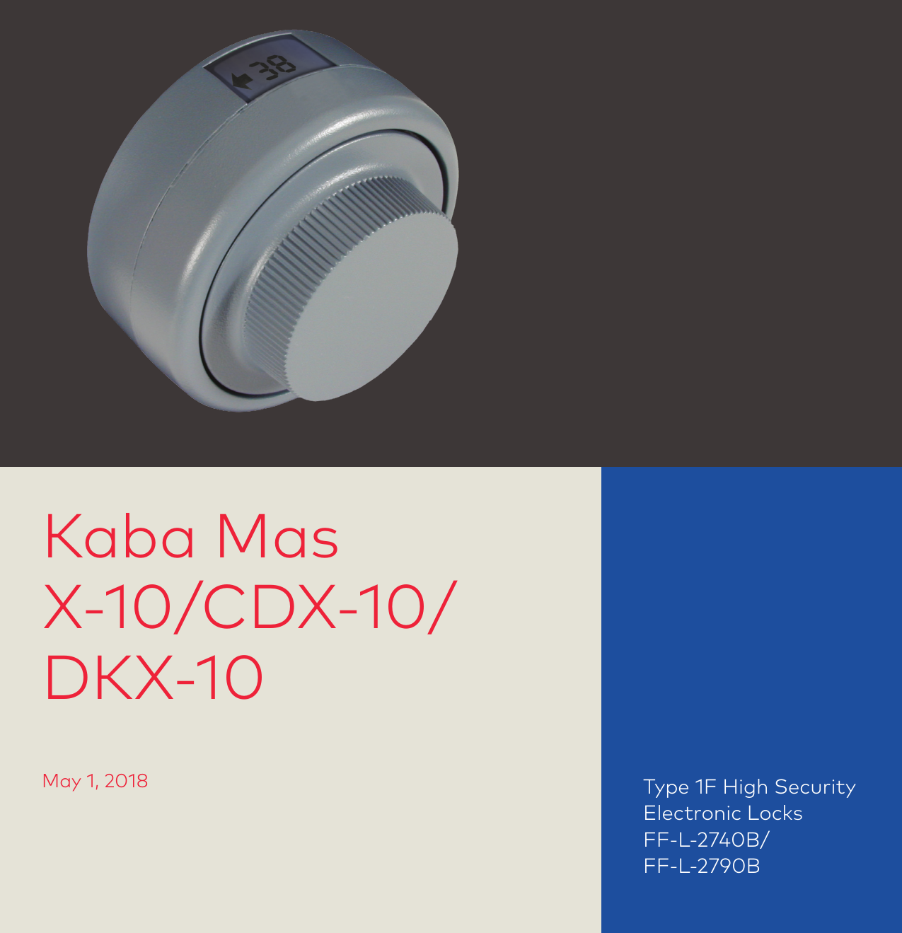 Page 1 of 9 - Kaba Mas X-10/CDX-10/DKX-10 2018 Price Book Kaba-mas-x-10-price-book