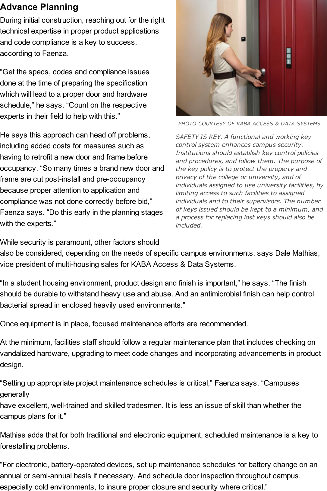 Page 2 of 4 - Kaba  Doors 101pdf, 159 KB Doors-101