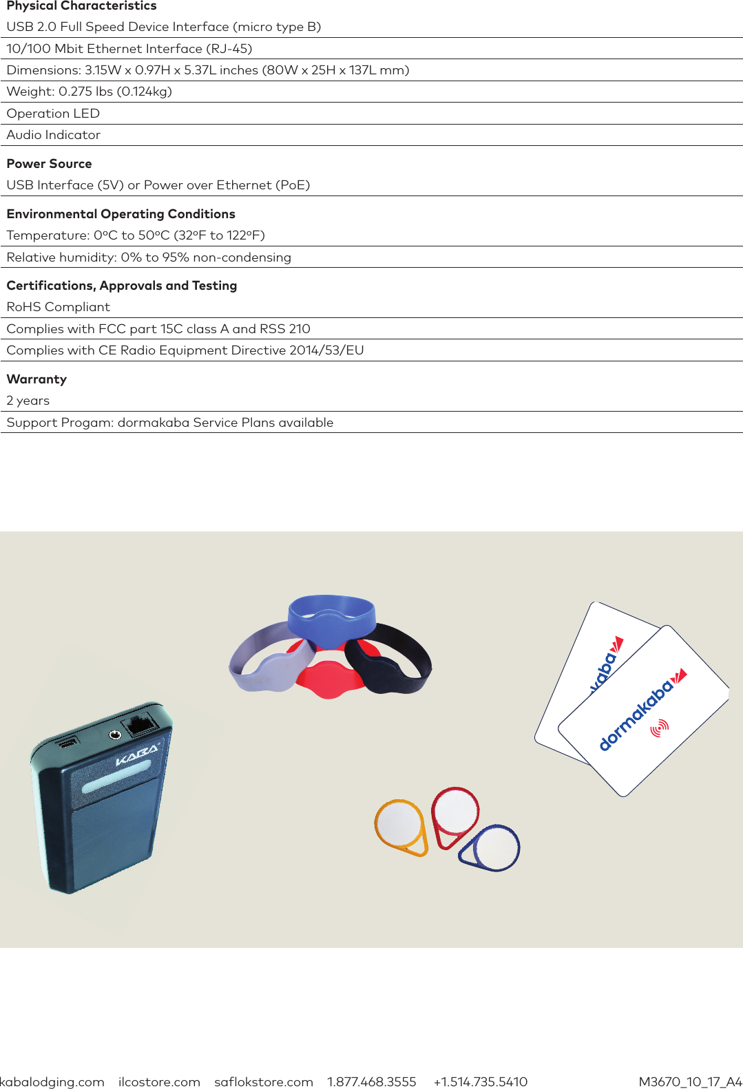 Page 2 of 2 - Kaba RFID Encoder Dormakaba Fact Sheet A4 [M3670] Dormakaba-rfid-encoder-fact-sheet-a4-m3670