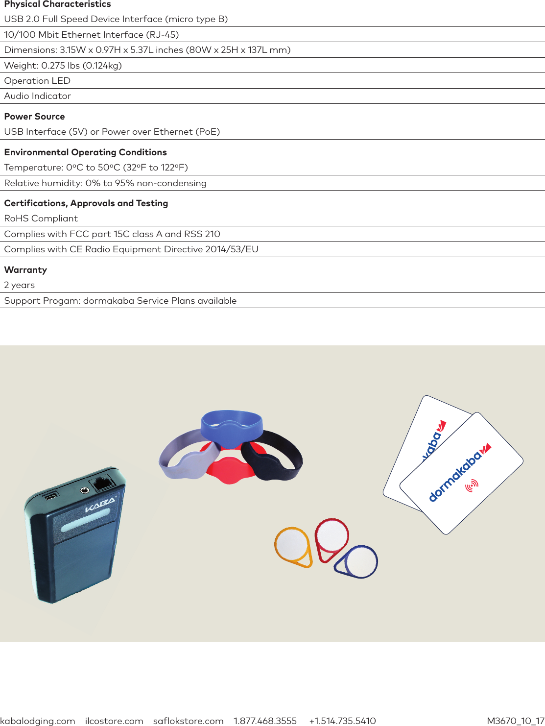 Page 2 of 2 - Kaba RFID Encoder Dormakaba Fact Sheet [M3670] Dormakaba-rfid-encoder-fact-sheet-m3670