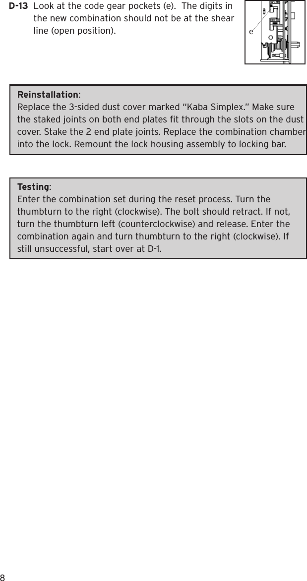 Page 10 of 12 - Kaba Installation Fileguard Instructions - PKG3133 Fileguard-installation-instructions-pkg3133