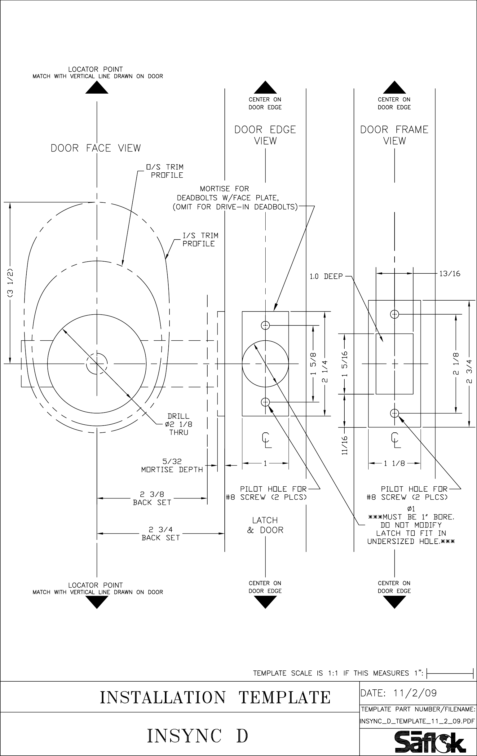 Page 1 of 1 - Kaba INSYNC D _11_2_09  In Sync Deadbolt Insync-deadbolt