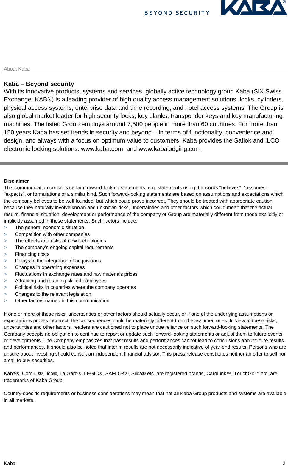 Page 2 of 2 - Kaba  Launches Mobile Access Solutions At HITEC Kaba-launches-kaba-mobile-access-solutions-at-hitec