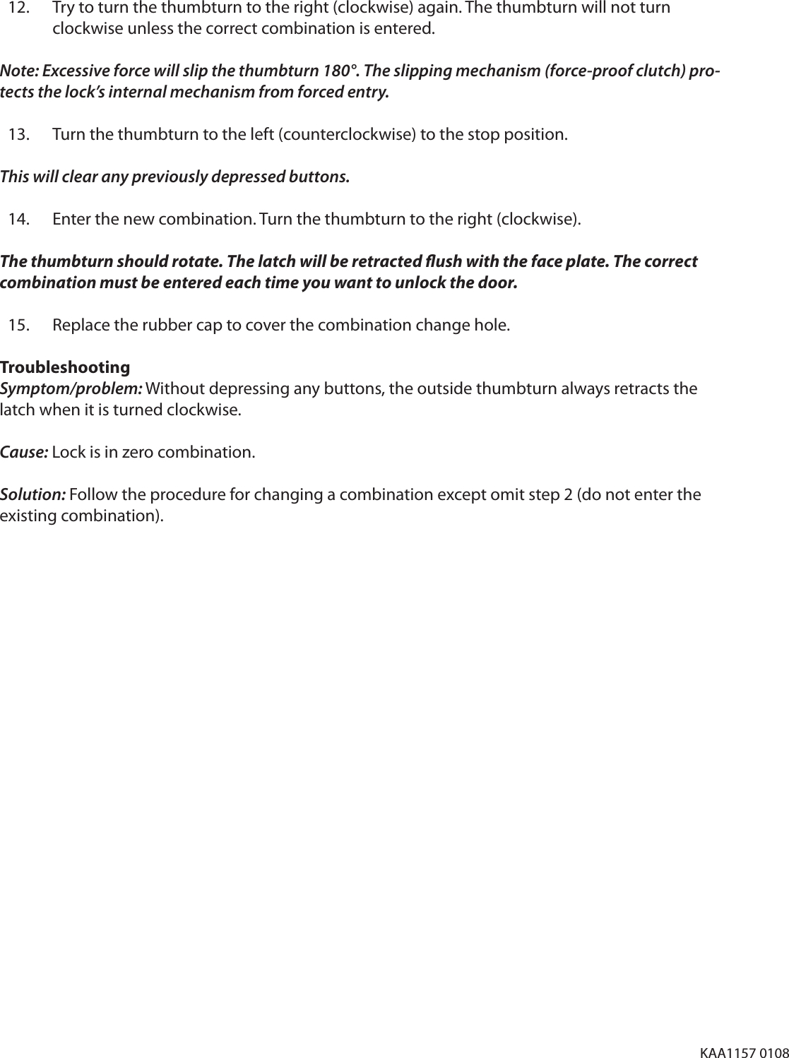 Page 2 of 2 - Kaba Simplex 6000/6200 Changing The Code - KAA1157 Simplex-6000-6200-changing-the-code-kaa1157