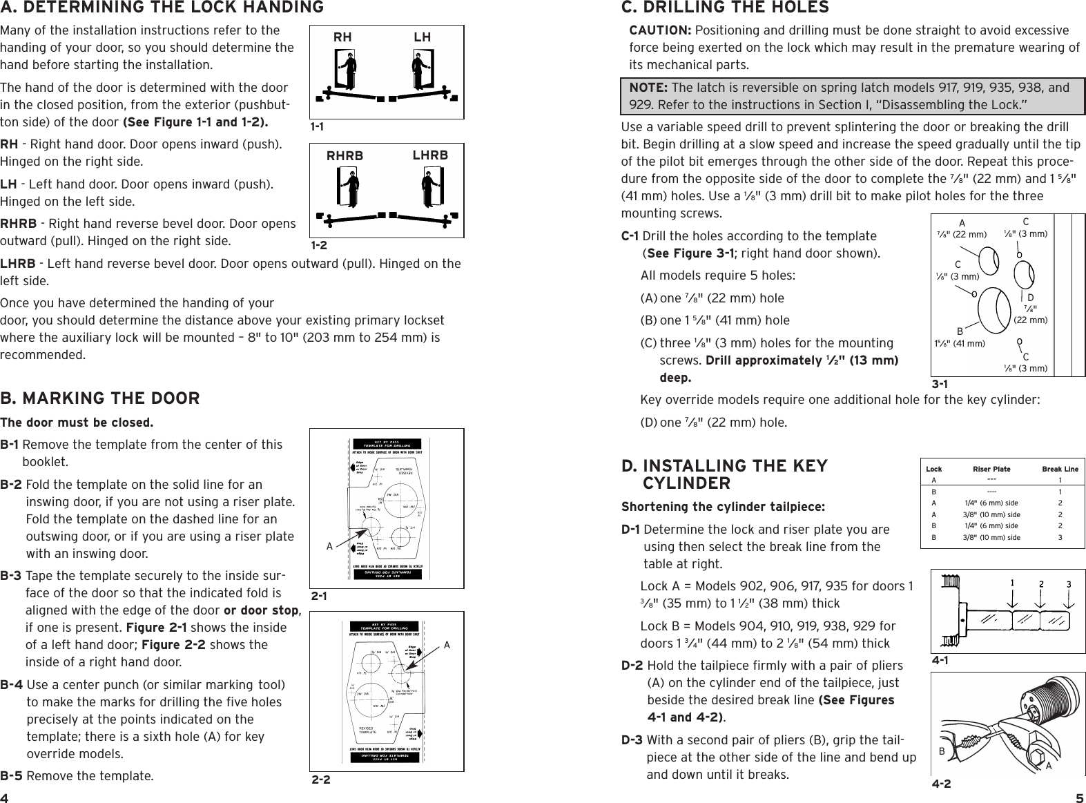 Page 3 of 10 - Kaba 900 Series-Ins. Instruc.-May 03 Simplex Installation Instructions - D8 PKG1819 Simplex-900-installation-instructions-d8-pkg1819