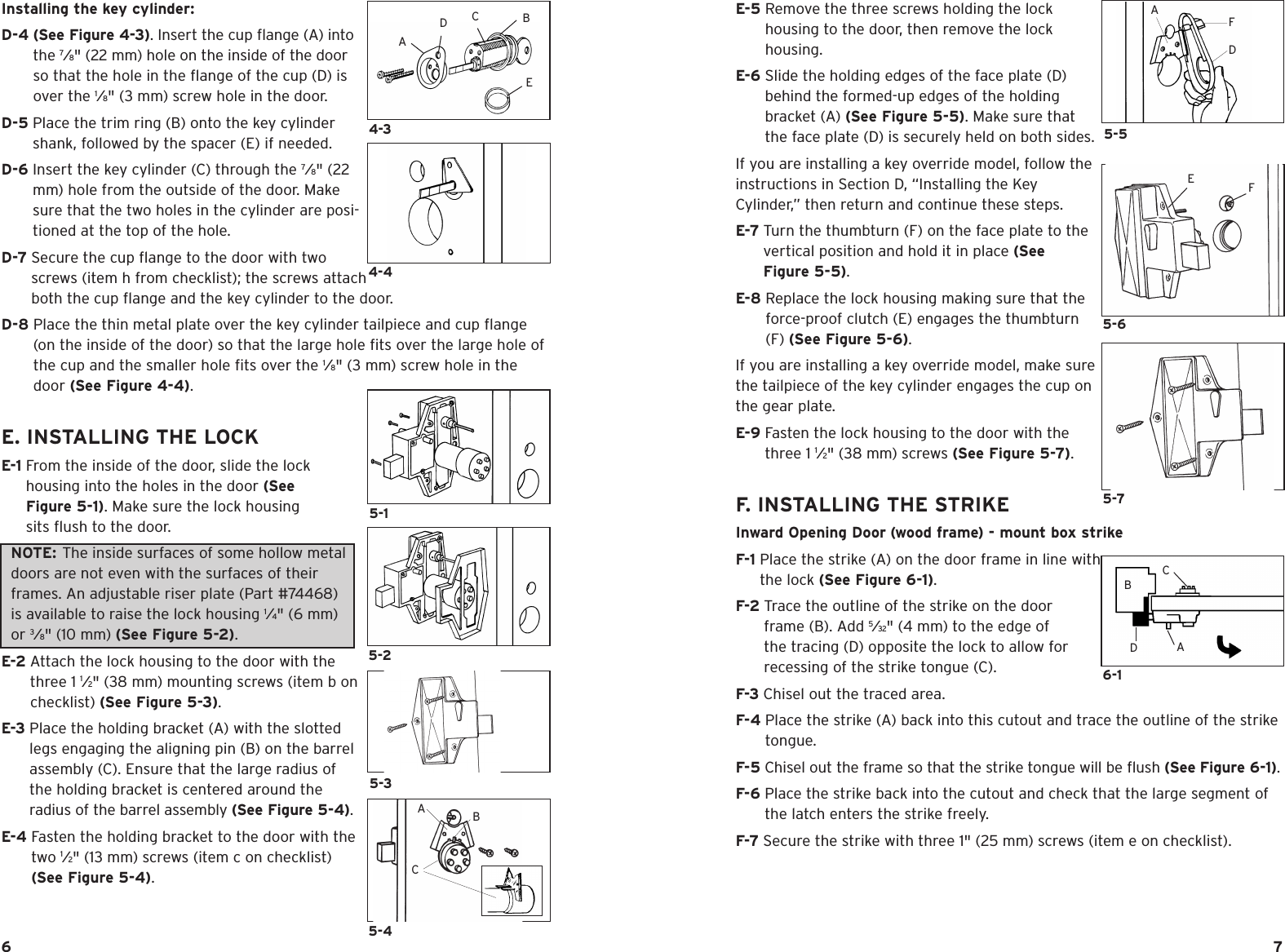 Page 4 of 10 - Kaba 900 Series-Ins. Instruc.-May 03 Simplex Installation Instructions - D8 PKG1819 Simplex-900-installation-instructions-d8-pkg1819