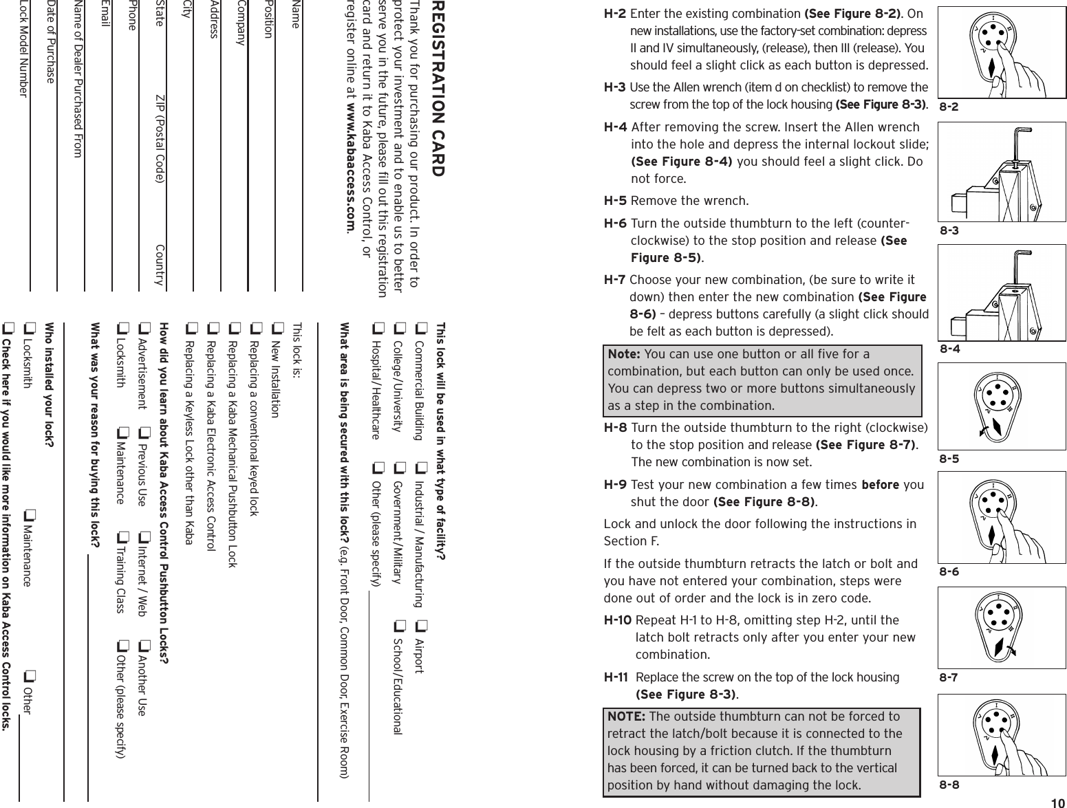 Page 7 of 10 - Kaba 900 Series-Ins. Instruc.-May 03 Simplex Installation Instructions - D8 PKG1819 Simplex-900-installation-instructions-d8-pkg1819