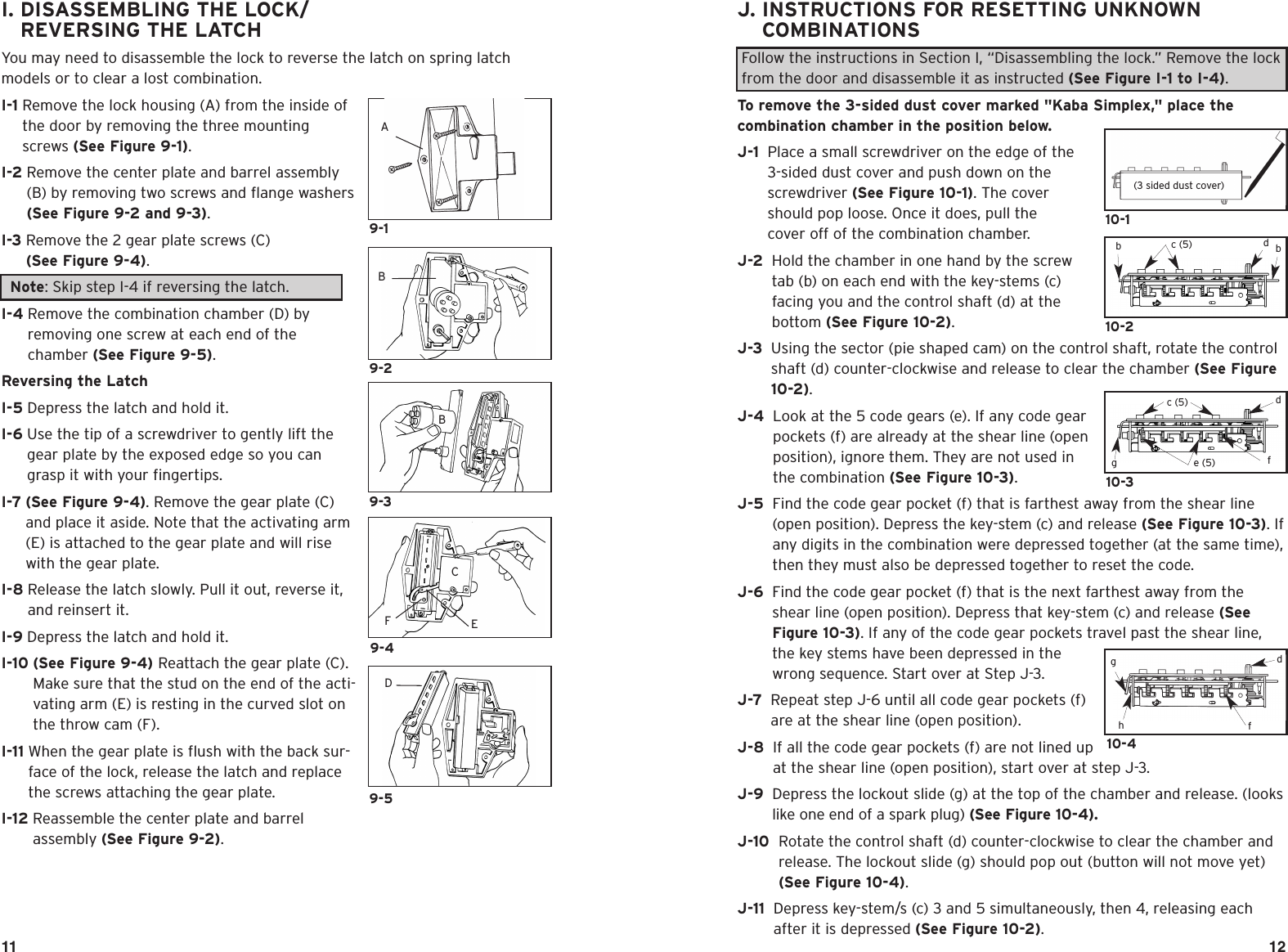 Page 8 of 10 - Kaba 900 Series-Ins. Instruc.-May 03 Simplex Installation Instructions - D8 PKG1819 Simplex-900-installation-instructions-d8-pkg1819