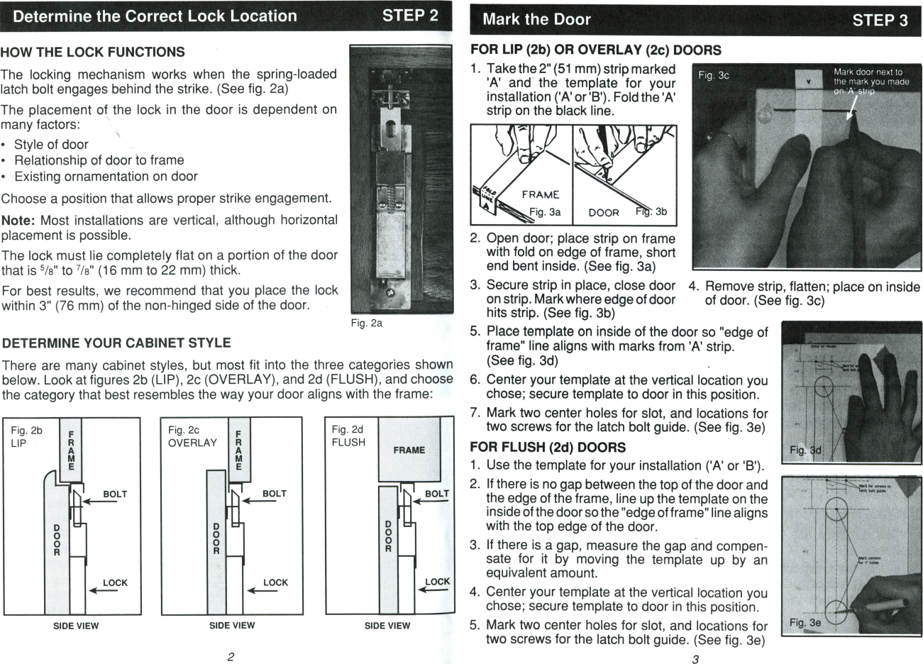 Page 3 of 7 - Kaba  Simplex 9600 Spring Latch Installation Instructions - D8 PKG1601 Simplex-9600-spring-latch-installation-instructions-d8-pkg1601