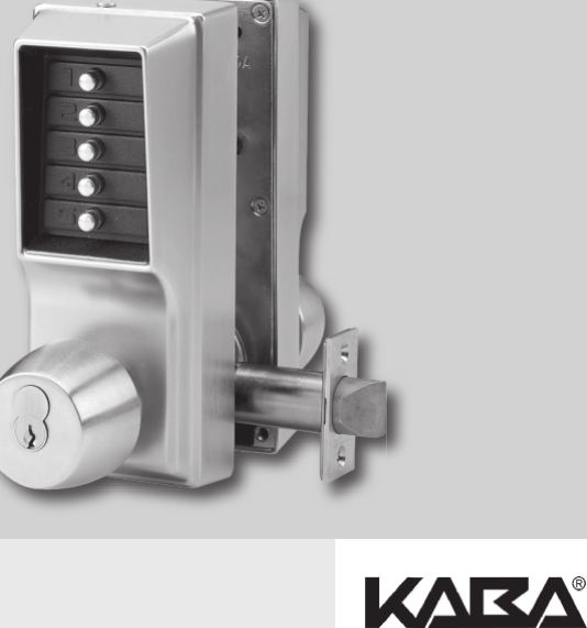 Kaba Simplex 1000 Instructions