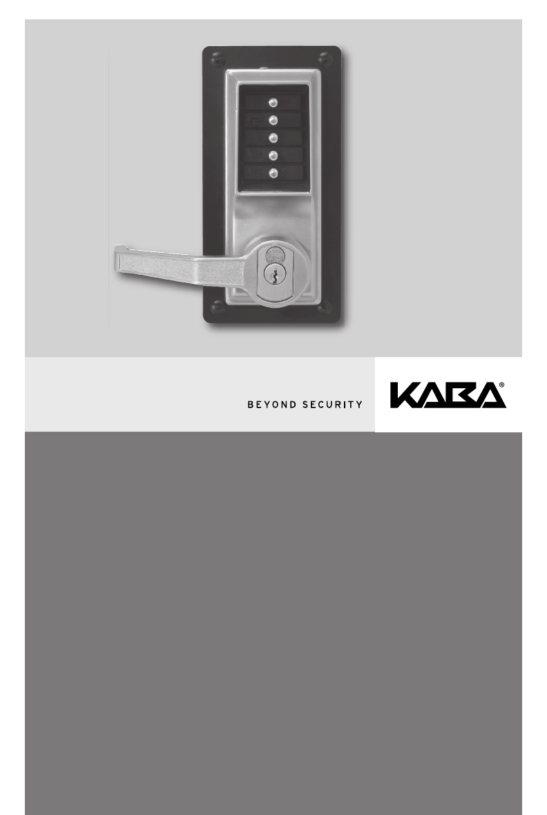 Kaba Installation Instructions Simplex LP1000 D8 PKG2279