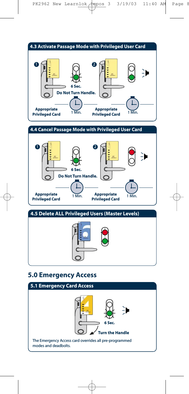 Page 6 of 7 - Kaba PK2962 New Learnlok Impos 3 Solitaire 850L Operating Instructions - PKG2972 Solitaire-850l-operating-instructions-pkg2972