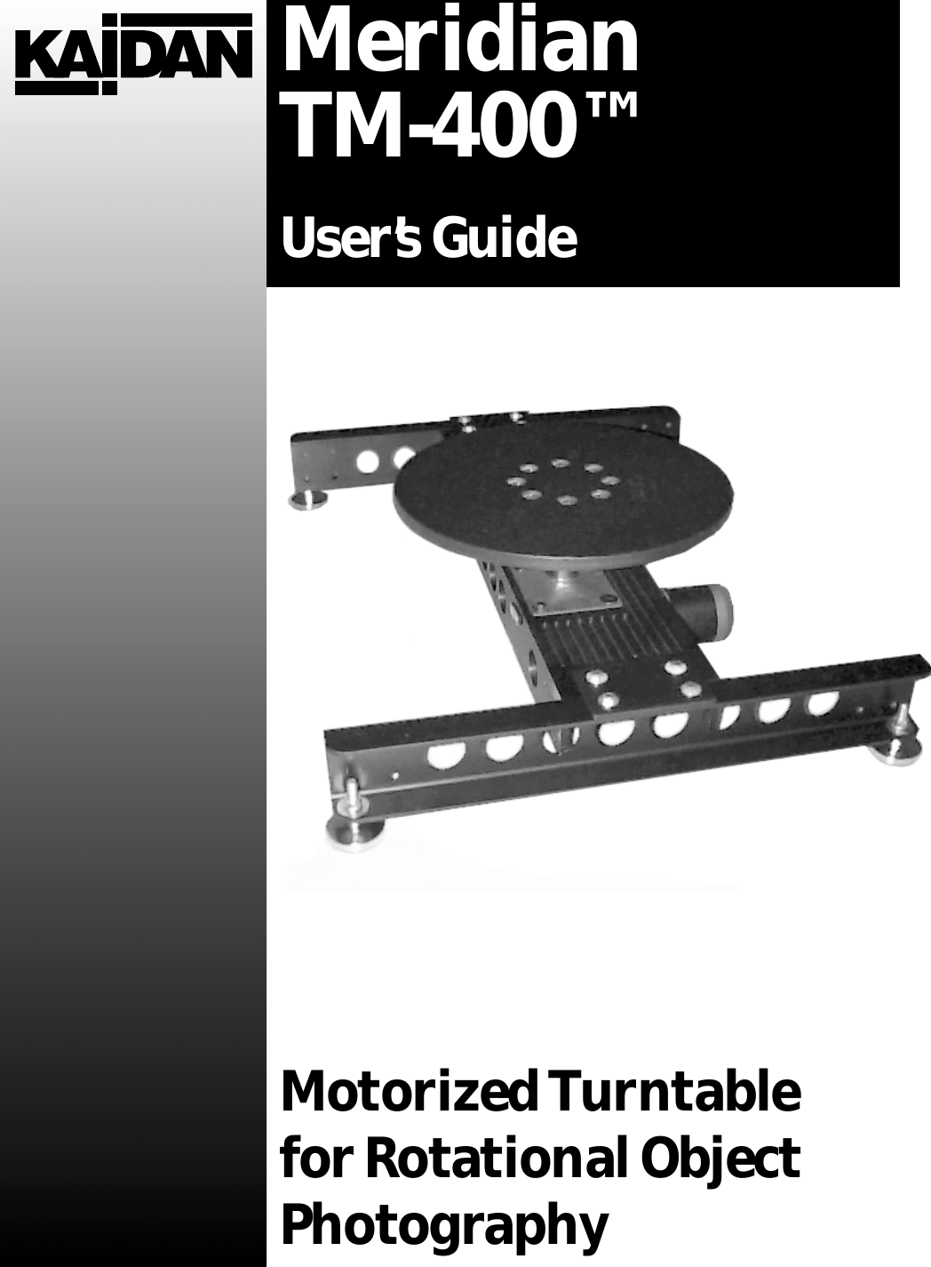 Page 1 of 12 - Kaidan Kaidan-Tm-400-Users-Manual- C-60 Manual  Kaidan-tm-400-users-manual