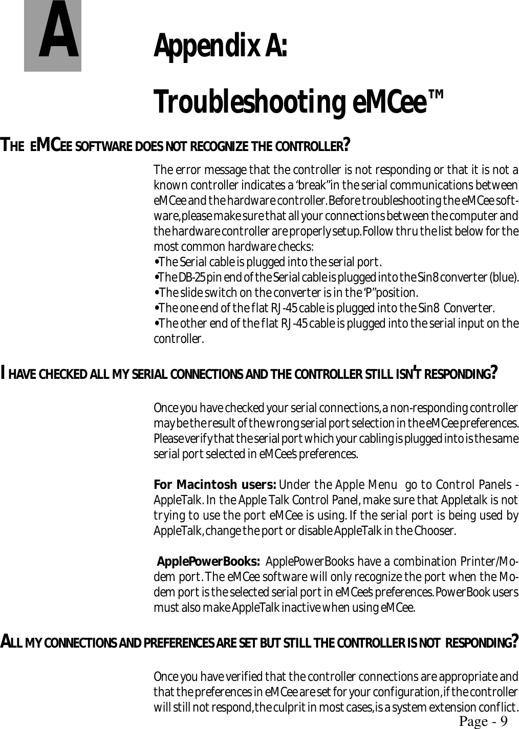 Page 9 of 12 - Kaidan Kaidan-Tm-400-Users-Manual- C-60 Manual  Kaidan-tm-400-users-manual