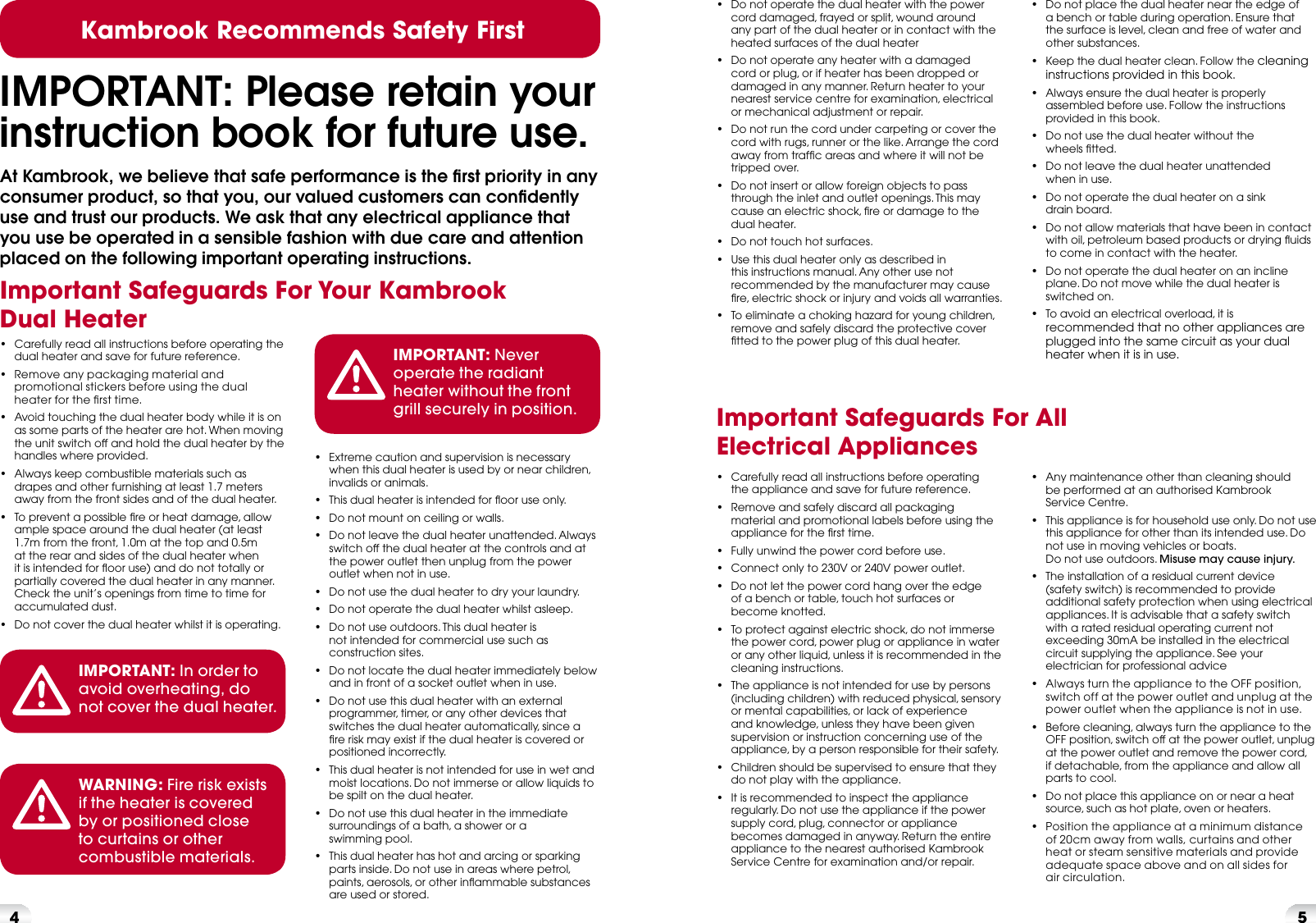 Page 3 of 6 - Kambrook Kambrook-Kambrook-Electric-Heater-Krh300-Users-Manual-  Kambrook-kambrook-electric-heater-krh300-users-manual