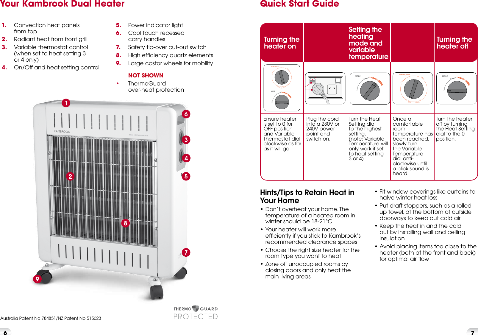 Page 4 of 6 - Kambrook Kambrook-Kambrook-Electric-Heater-Krh300-Users-Manual-  Kambrook-kambrook-electric-heater-krh300-users-manual