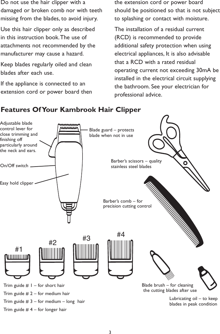 kambrook hair clippers