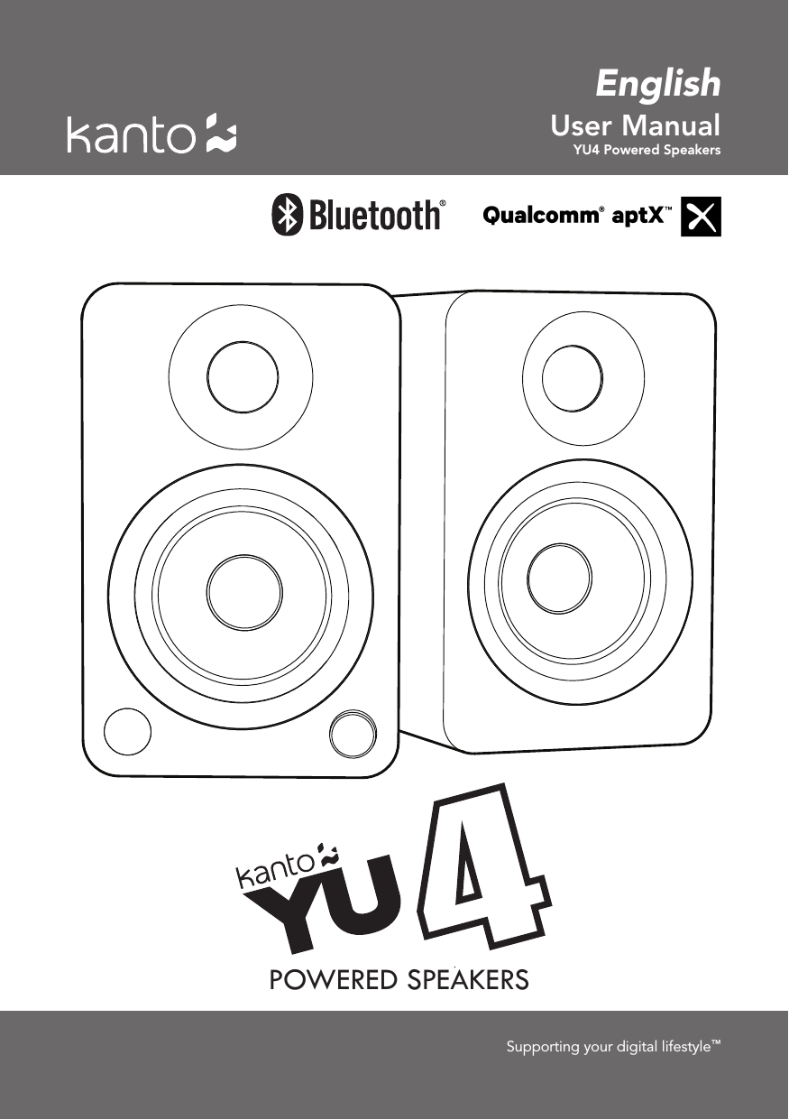User ManualYU4 Powered SpeakersSupporting your digital lifestyle&trade;EnglishYUMIPOWERED SPEAKERS  