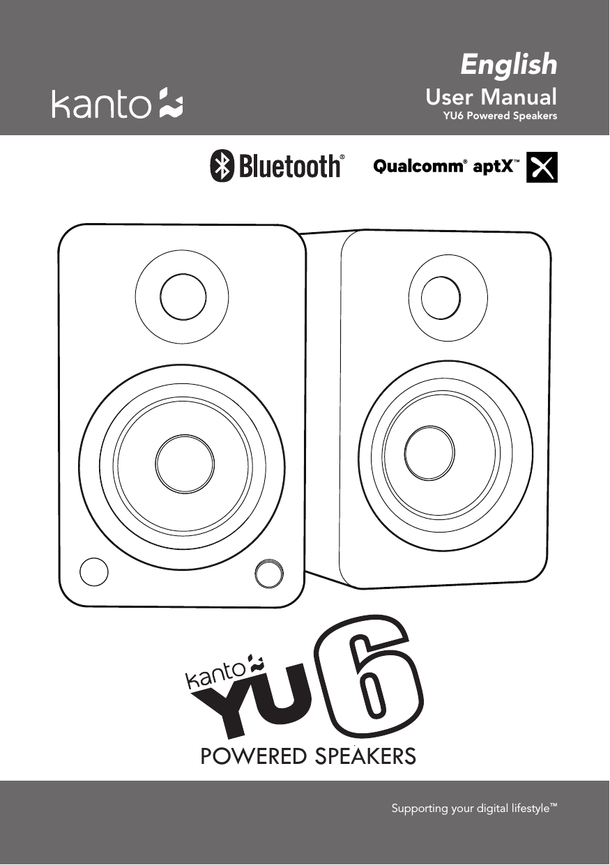 User ManualYU6 Powered SpeakersSupporting your digital lifestyle™EnglishYUMIPOWERED SPEAKERS  