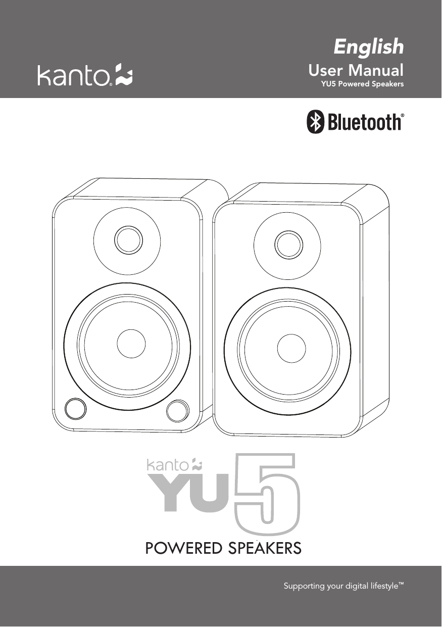 User ManualYU5 Powered SpeakersSupporting your digital lifestyle™EnglishYUMIPOWERED SPEAKERS  