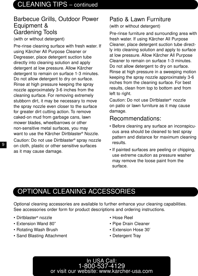 Page 10 of 12 - Karcher Karcher-G-2400-Hh-K-2400-Hh-Users-Manual-  Karcher-g-2400-hh-k-2400-hh-users-manual