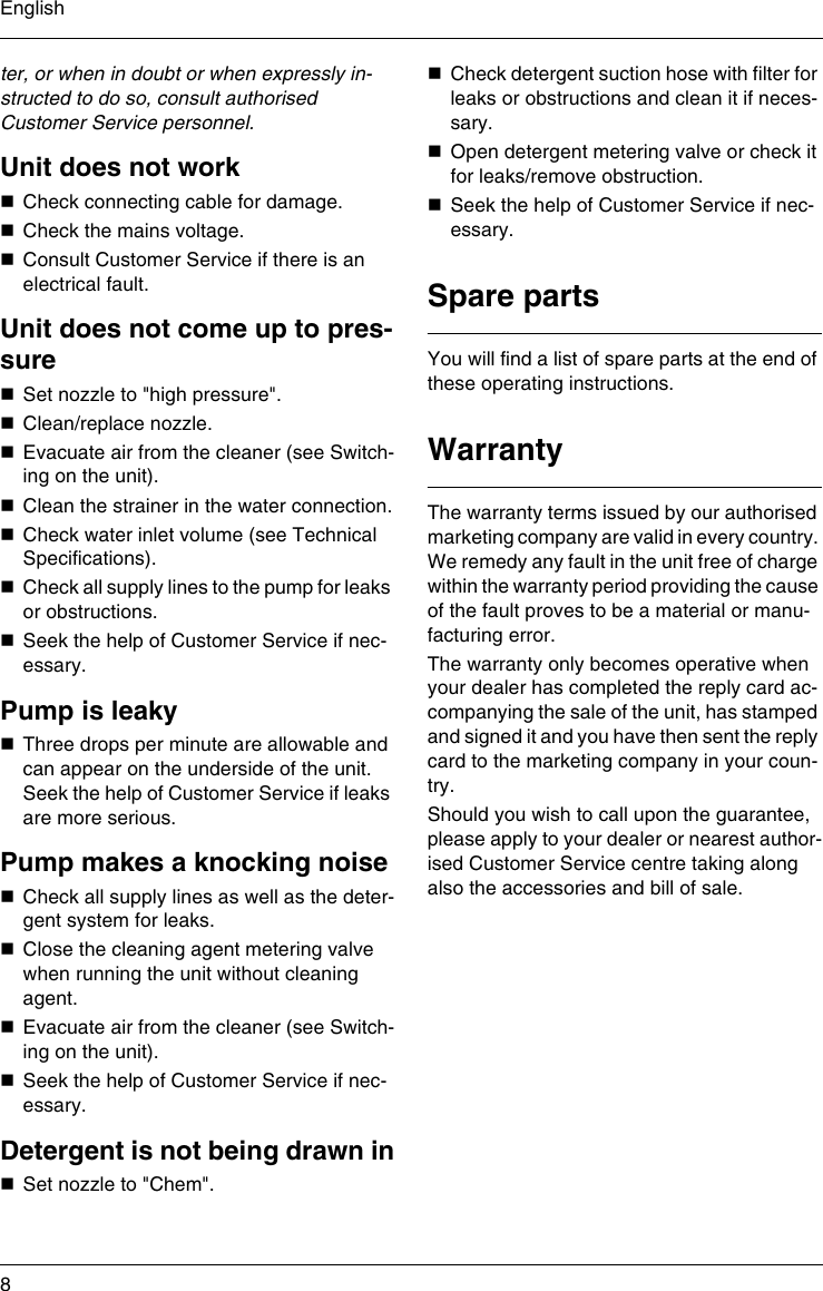 Page 8 of 11 - Karcher Karcher-Hd-6-13-4-M-Users-Manual- 5961-712_UM  Karcher-hd-6-13-4-m-users-manual