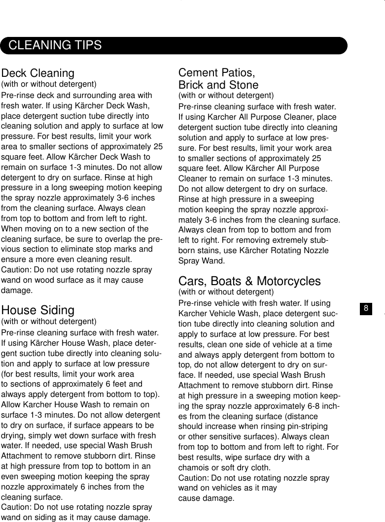 Page 9 of 12 - Karcher Karcher-K-1800-Ib-Users-Manual-  Karcher-k-1800-ib-users-manual