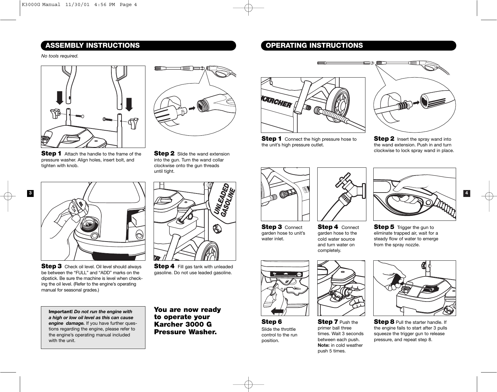Page 3 of 7 - Karcher Karcher-K-3000-G-Users-Manual- K3000G Manual  Karcher-k-3000-g-users-manual