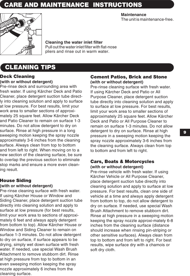 Page 9 of 12 - Karcher Karcher-K-3-97-M-Users-Manual- 5960-771en  Karcher-k-3-97-m-users-manual