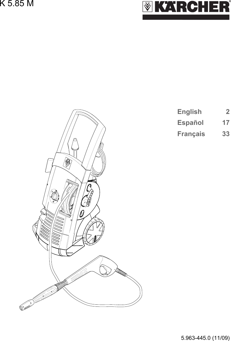 Karcher K 5 85 M Owner S Manual OBJ_DOKU 20975 005