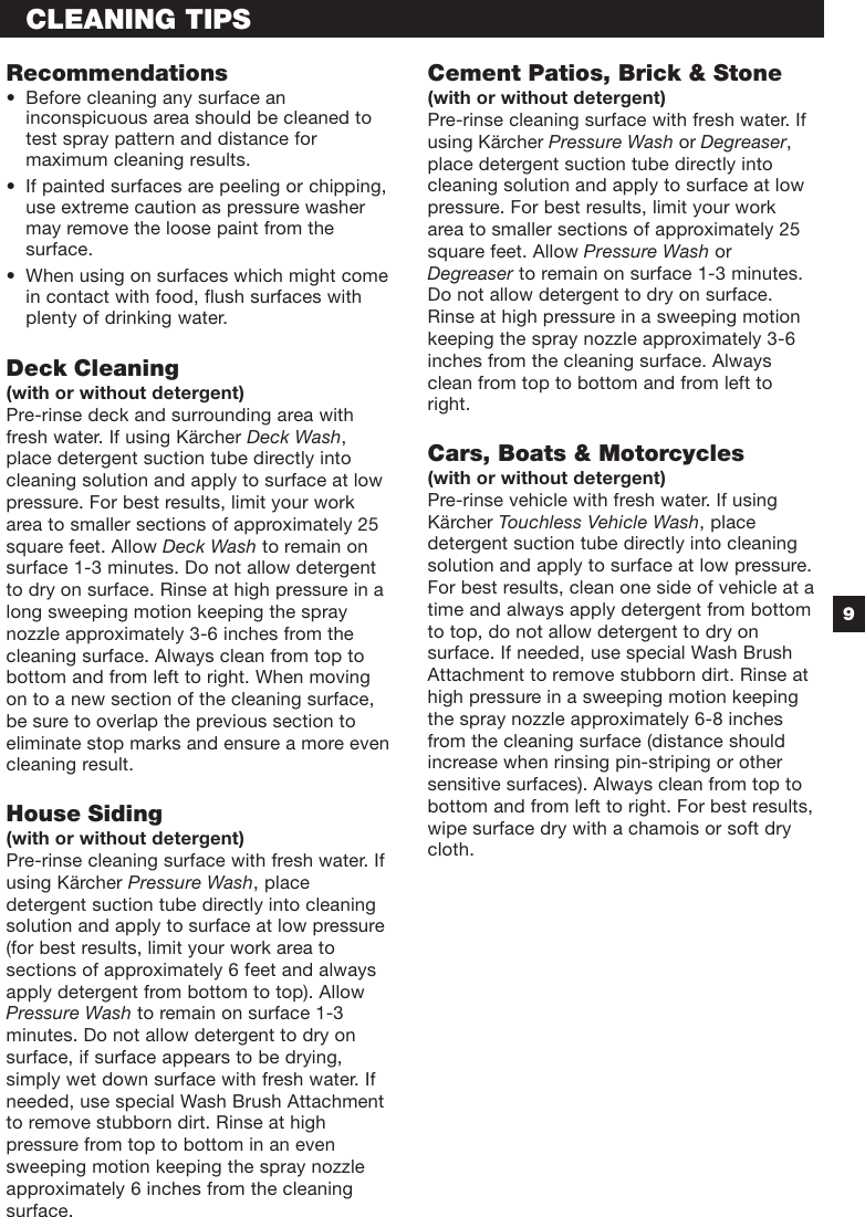 Page 9 of 12 - Karcher Karcher-K-6-55-M-Users-Manual- 5960-854us  Karcher-k-6-55-m-users-manual