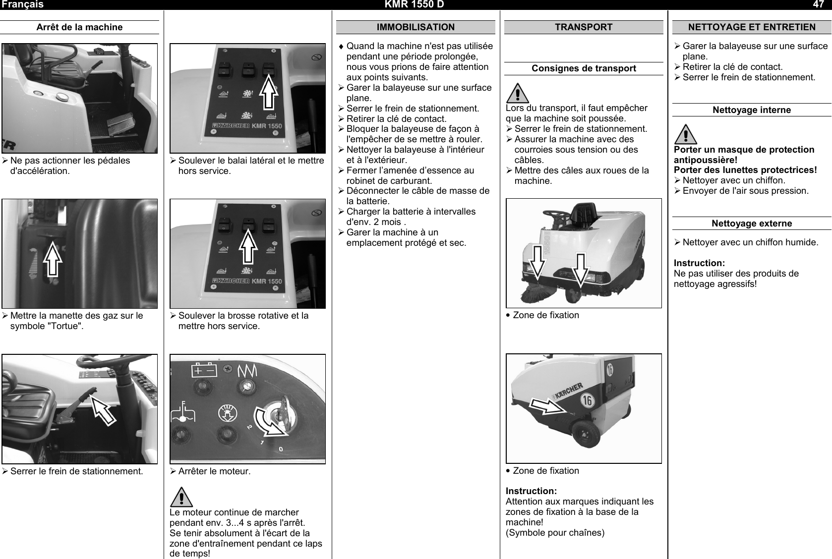 Fonkelnieuw Karcher Kmr 1550 D Users Manual EU-62