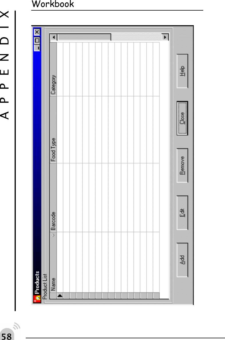 #&amp;APPENDIXWorkbook