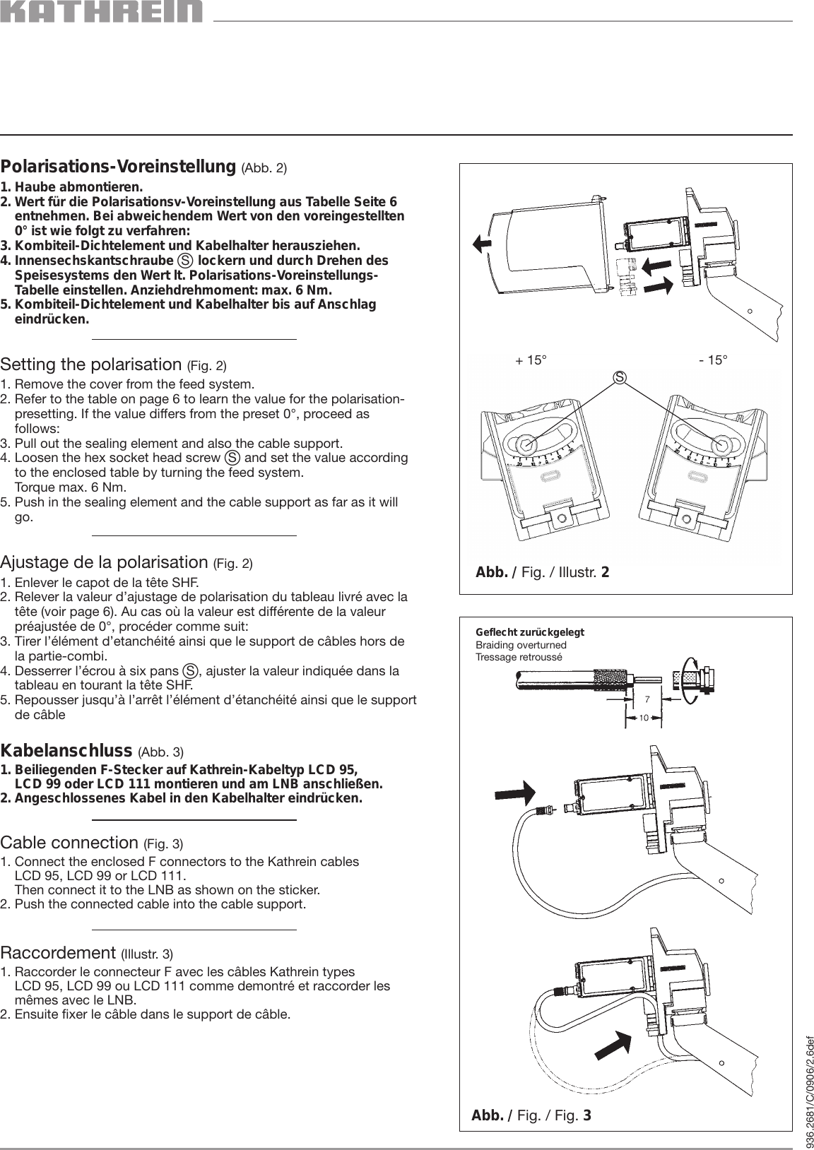 Page 2 of 6 - Kathrein Kathrein-Universal-Feed-Systems-Uas-177-Users-Manual- 9362681c, Universal-Speisesystem Mit 1 Ausgang UAS 177  Kathrein-universal-feed-systems-uas-177-users-manual