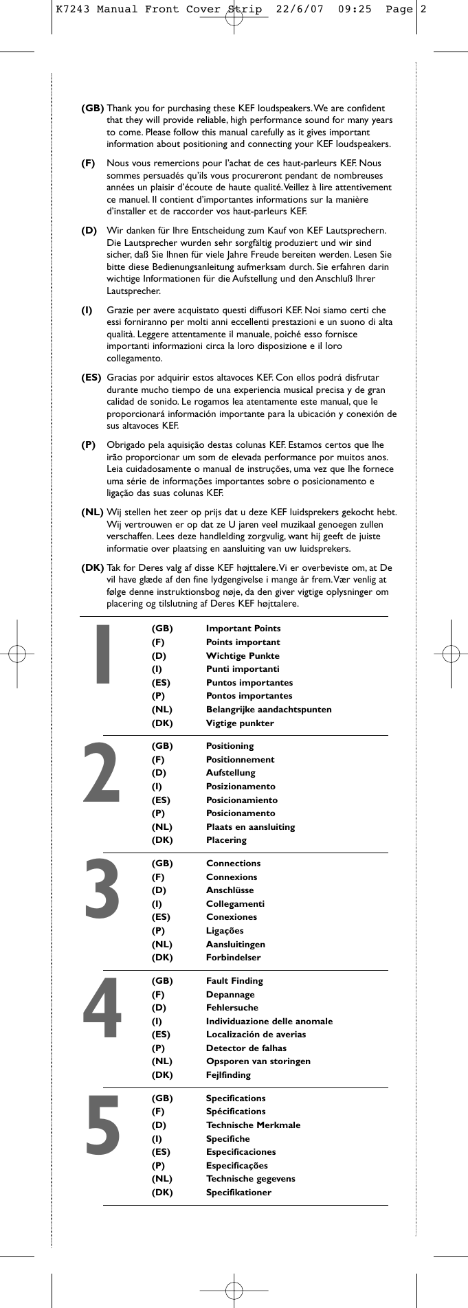 Page 2 of 10 - Kef-Audio Kef-Audio-Kef-Audio-Speaker-Xq10-Users-Manual- K7154 XQ Manual  Kef-audio-kef-audio-speaker-xq10-users-manual