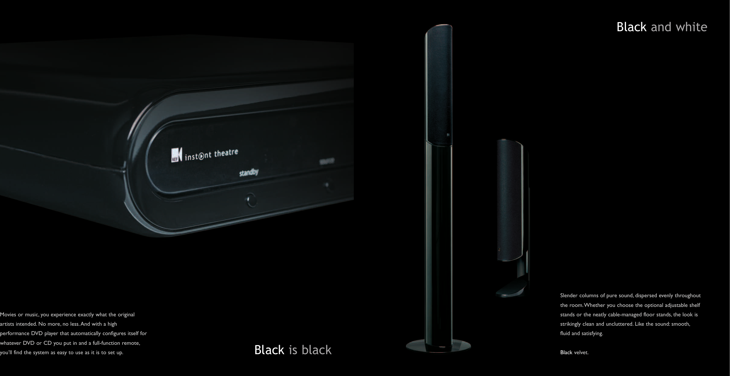 Page 4 of 8 - Kef-Audio Kef-Audio-Kef-Instant-Theatre-Kit200-Users-Manual- K1210_KIT_Brochure_EG  Kef-audio-kef-instant-theatre-kit200-users-manual