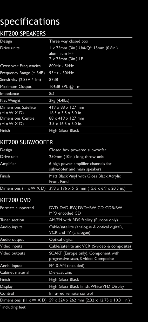 Page 8 of 8 - Kef-Audio Kef-Audio-Kef-Instant-Theatre-Kit200-Users-Manual- K1210_KIT_Brochure_EG  Kef-audio-kef-instant-theatre-kit200-users-manual