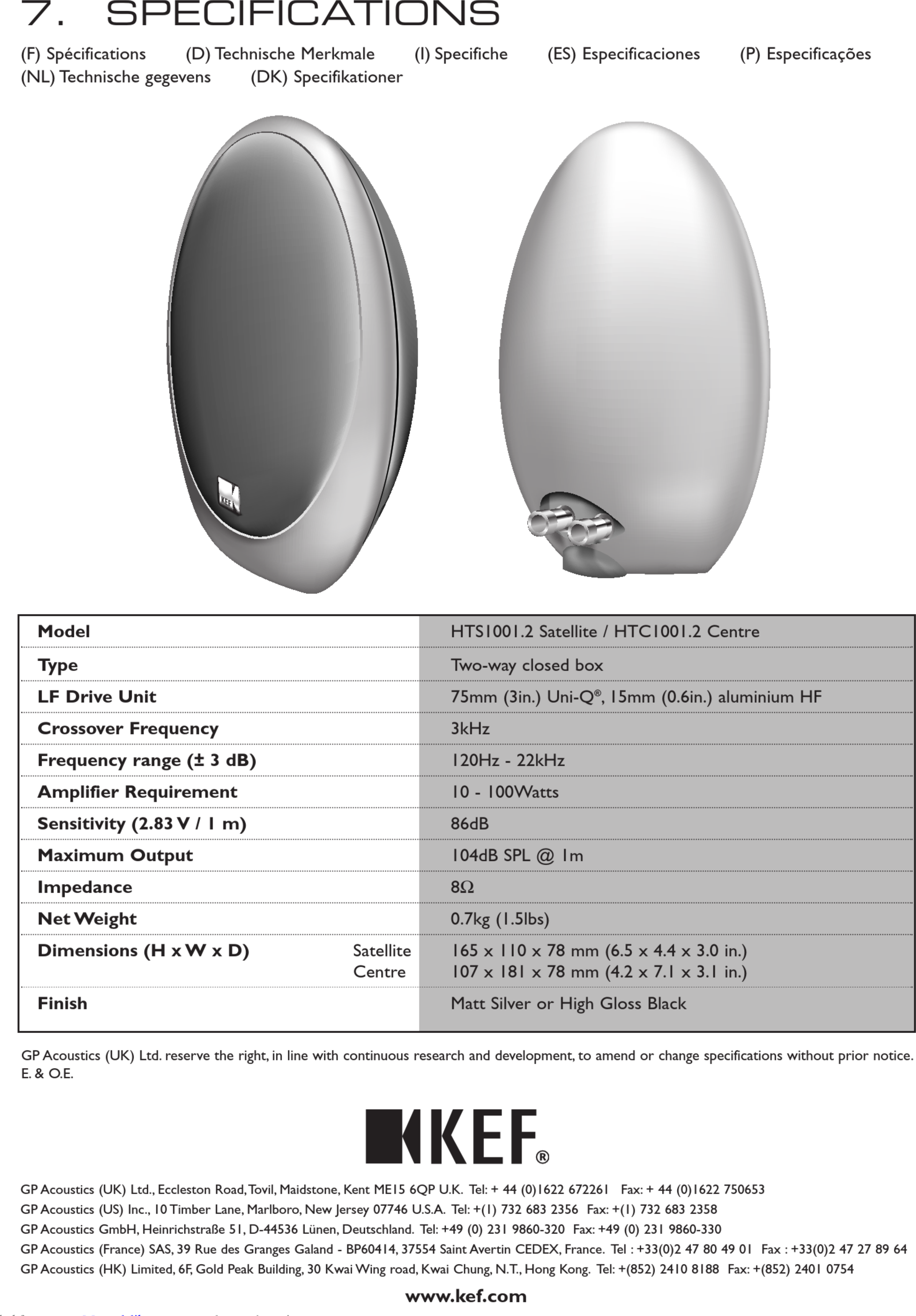 Page 12 of 12 - Kef Kef-1000-Series-Kht1005-2-Installation-Manual- Kef-1000-series-kht1005-2-installation-manual-1002699  Kef-1000-series-kht1005-2-installation-manual