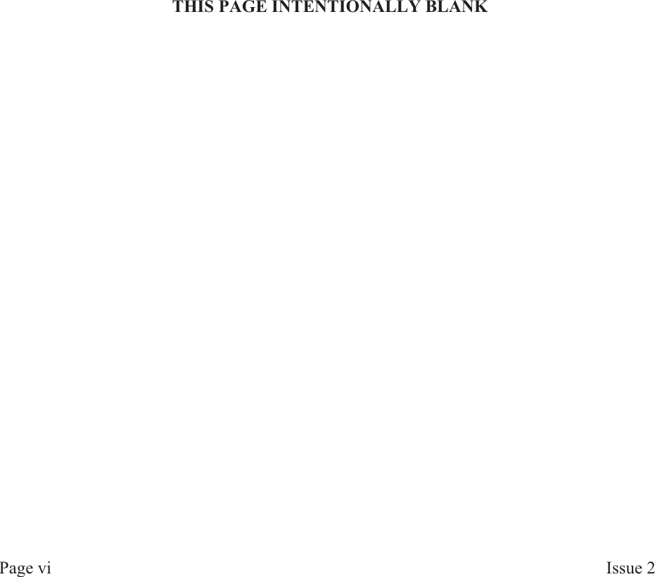 THIS PAGE INTENTIONALLY BLANKPage vi Is sue  2