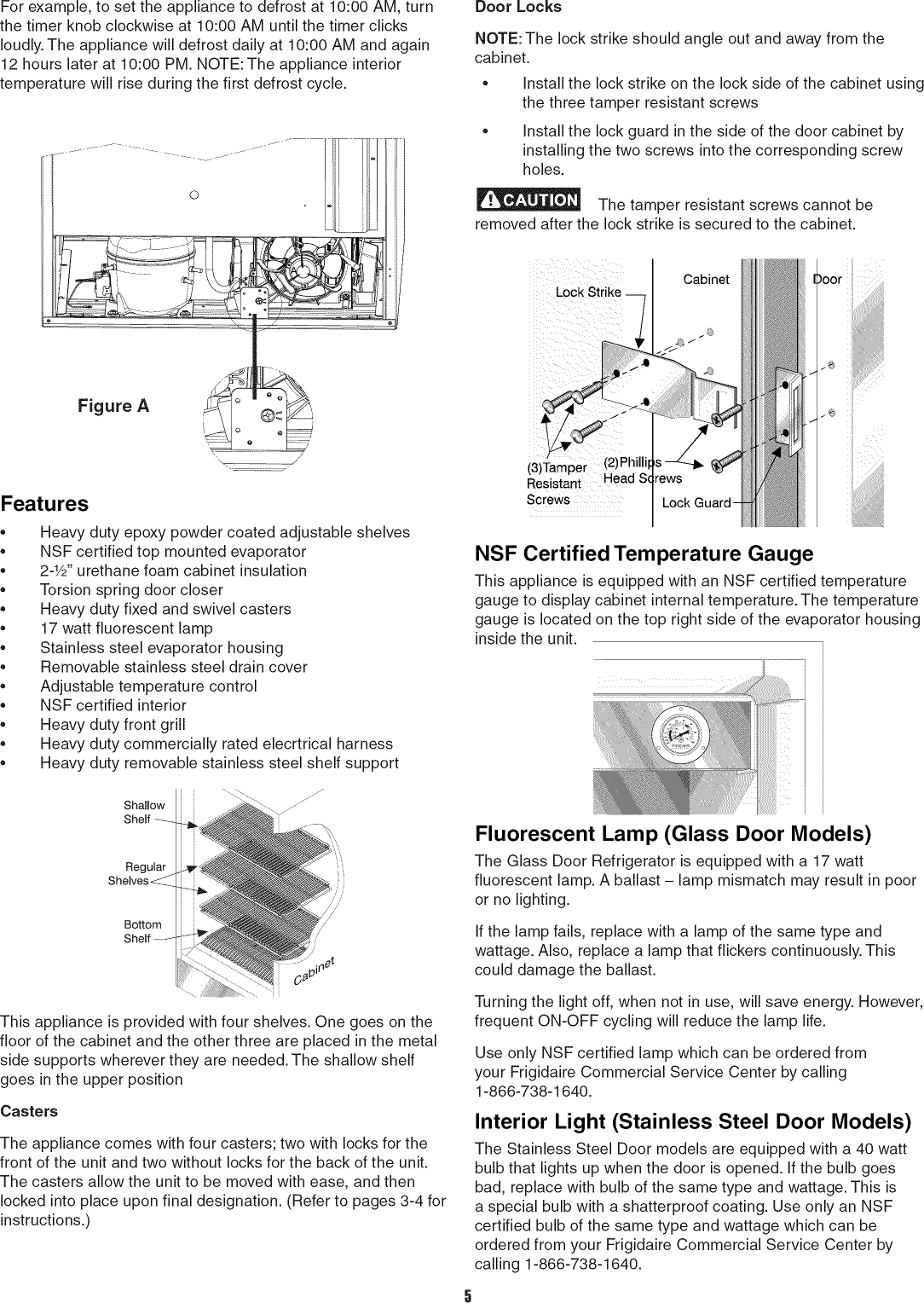 Page 5 of 9 - Kelvinator KFS220RHY1 User Manual  FREEZER - Manuals And Guides 1006066L