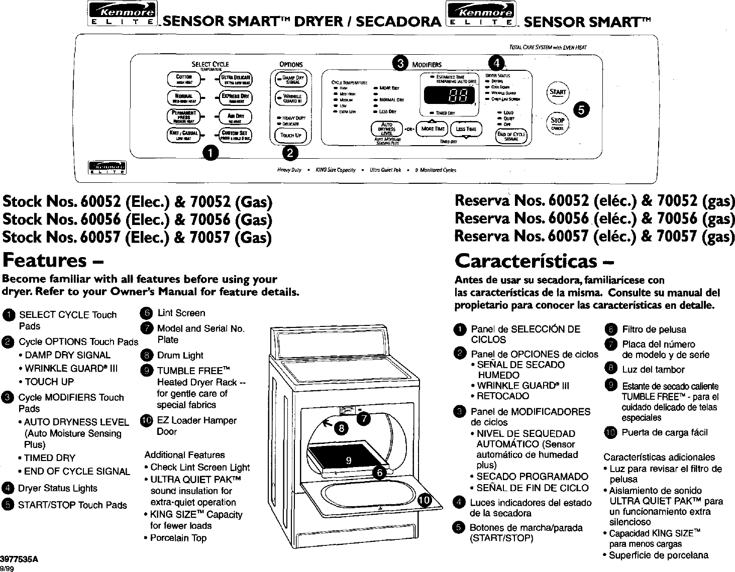 Kenmore Elite 11060052990 User Manual DRYER/WASHER Manuals And Guides